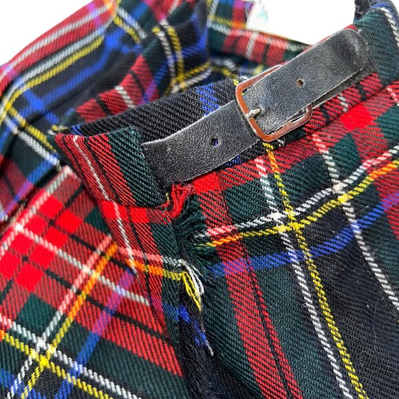 Highland Home Industries Scotland Red Stewart tartan Plaid wool Girls Ki… - Picture 3 of 4